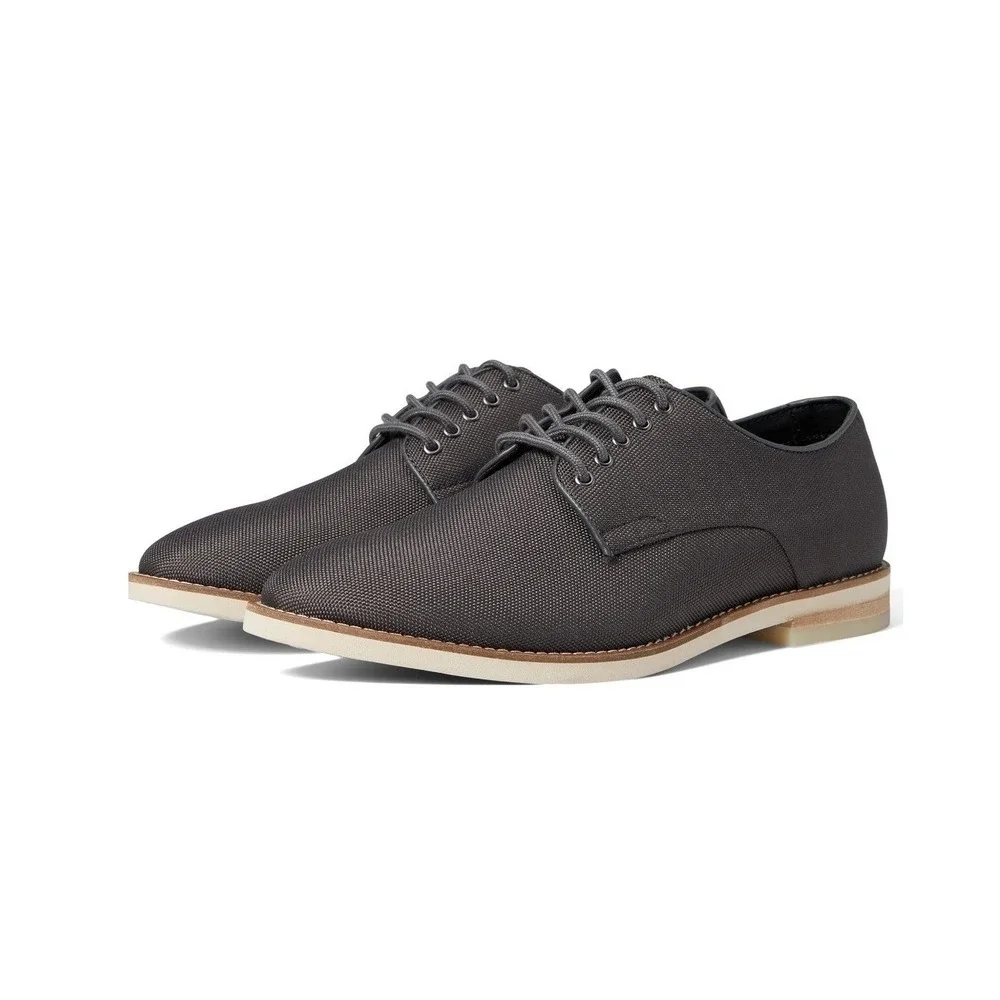 Calvin Klein Armando Black Ballistic Nylon Oxford Dress Shoes Mens 9.5